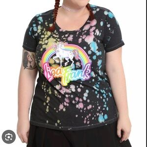 Lisa Frank splatter unicorn T-shirt | Hot topic